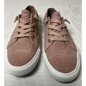 Blowfish Malibu Shoes Womens 8.5 Sneakers Pink Cotton Lace Up Low Top‎ Comfort